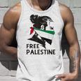無料パレスチナ国旗 ガザの終わり占領 パレスチナ語 タンクトップ 彼への贈り物