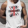 神は貧しい王のcor冠式パンクグラフィティユニオンジャックを救う タンクトップ 彼への贈り物