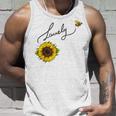 秋のひまわり マルハナバチ 面白いひまわり蜂 秋の愛 タンクトップ 彼への贈り物