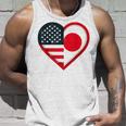 米国 アメリカ 日本 ハートフラッグ 二重国籍。 タンクトップ 彼への贈り物