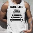 線路付きレールライフ 鉄道作業員と鉄道模型用 タンクトップ 彼への贈り物