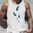 落ちる青い鳥の羽 タンクトップ 彼への贈り物