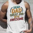 親愛なるお父さん素晴らしい仕事私たちは素晴らしい父の日ありがとう タンクトップ 彼への贈り物