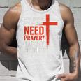 親愛なる私の後ろにいる人は祈りが必要だ、私の肩をたたいて信仰を タンクトップ 彼への贈り物