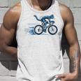 趣味のサイクリストのためのおしゃれな面白いロードバイク猫。 タンクトップ 彼への贈り物