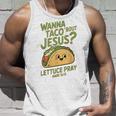 面白いクリスチャンタコス、Wanna Taco 'Bout Jesus タンクトップ 彼への贈り物