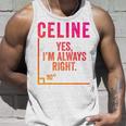 面白いセリーヌ 面白いセリーヌ 名前 誕生日シャツ ギフト タンクトップ 彼への贈り物
