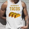 面白いタコス You Had Me At Tacos かわいい 愛らしいタコス フード タンクトップ 彼への贈り物