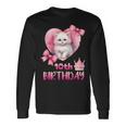 10歳の誕生日 ピンク かわいい 猫 長袖Tシャツ ギフトのアイデア