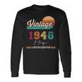 1948年5月生まれ ヴィンテージ ハッピーバースデー 76歳 長袖Tシャツ ギフトのアイデア