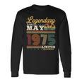 1975年5月生まれ 50年 ヴィンテージ 誕生日プレゼント 長袖Tシャツ ギフトのアイデア