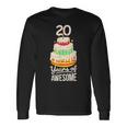 20 Years Of Awesome 20歳の誕生日ケーキ 大人用 長袖Tシャツ ギフトのアイデア