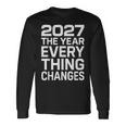 2027 すべてが変わる年 長袖Tシャツ ギフトのアイデア