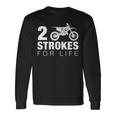 2ストロークフォーライフ モトクロス ダートバイク 長袖Tシャツ ギフトのアイデア