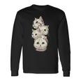 4 匹のかわいい猫 猫愛好家に最適 長袖Tシャツ ギフトのアイデア