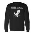 404 エラーコスチューム Not Found シャツ 面白い ハロウィン インターネット 長袖Tシャツ ギフトのアイデア