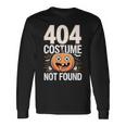 404 コスチューム未発見 ピクセルアート ハロウィンデザイン 長袖Tシャツ ギフトのアイデア