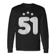 51 歳の誕生日番号 51 バルーン 51 歳の誕生日 長袖Tシャツ ギフトのアイデア