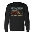 Accordion Music Is Theoice Of Theoul アコーディオン 長袖Tシャツ ギフトのアイデア