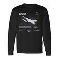 Airbus-A318 エアクラフト ホワイト 長袖Tシャツ ギフトのアイデア
