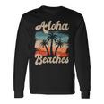 Aloha Beaches ハワイ サーフィン ストランドパーティー バケーション サーファー 長袖Tシャツ ギフトのアイデア