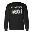 Antarctica Pinguins Birds Poleouth Antarctic Experience 長袖Tシャツ ギフトのアイデア