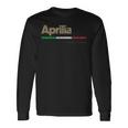 Aprilia イタリア都市レトロフラッグ イタリア 長袖Tシャツ ギフトのアイデア