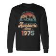 Awesomeince 1975 パームツリー 50歳の誕生日 長袖Tシャツ ギフトのアイデア