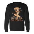 Ballerina Cappuccina Brainrot 長袖Tシャツ ギフトのアイデア