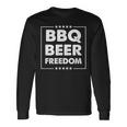 Bbq ビール 自由 長袖Tシャツ ギフトのアイデア