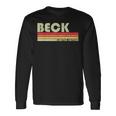 Beckurname 面白い レトロ ヴィンテージ 80年代 90年代 誕生日 再会 長袖Tシャツ ギフトのアイデア