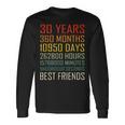 Best Friends ヴィンテージ 30年 友情記念日 長袖Tシャツ ギフトのアイデア