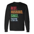 Best Husbandince 2023 2Nd Anniversary Husband 長袖Tシャツ ギフトのアイデア
