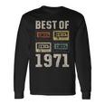 Best Of 1971 カセットテープ・レトロ 54歳の誕生日 長袖Tシャツ ギフトのアイデア
