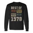 Best Of 1978 カセットテープ・レトロ 47歳の誕生日 長袖Tシャツ ギフトのアイデア