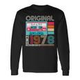 Best Ofintage 1978 45歳の誕生日ギフト メンズ カセット 長袖Tシャツ ギフトのアイデア