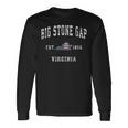 Bigtone Gap バージニア州バージニア州ヴィンテージアメリカ国旗デザイン 長袖Tシャツ ギフトのアイデア