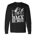 Bmx Mode On Biker Bicycle Bike Cyclist Extremeports Bmx 長袖Tシャツ ギフトのアイデア