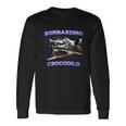 Bombardino Crocodilo Bootleg Brainrot イタリアン ブレイン ミーム 長袖Tシャツ ギフトのアイデア