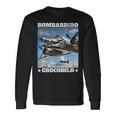 Bombardiro Crocodilo イタリアンブレインロットミーム 長袖Tシャツ ギフトのアイデア