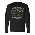 Bombardiro Crocodilo イタリアンブレインロットミーム 長袖Tシャツ ギフトのアイデア