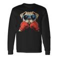 Boxeo Bulldog Amante Dueño Kickboxing Divertido Boxer Perro Camiseta de manga larga Ideas de regalos