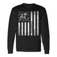 Boxerintage Boxing American Flag Boxing Distressed 長袖Tシャツ ギフトのアイデア