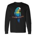 Budgies ペット オウム インコ 鳥 ウェリデザイン 長袖Tシャツ ギフトのアイデア