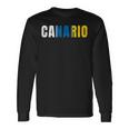 Canario Bandera Islas Canarias Canarias Bandera Camiseta de manga larga Ideas de regalos