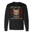 Ch Ch Chニャー ニャー 怖いフライデー ファニー ハロウィン 長袖Tシャツ ギフトのアイデア