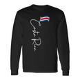 Costa Rica Flag Vacation Tropical Pura Vida Costa Rica Long Sleeve T-Shirt Gifts ideas