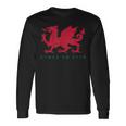 Cymru Am Byth ウェールズ ラグビー ドラゴンウェールズ プレイヤープライドギフト 長袖Tシャツ ギフトのアイデア