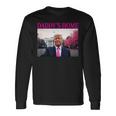 Daddy's Home President Donald Trump Pink Trumpelfie 長袖Tシャツ ギフトのアイデア