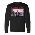 Daddy's Home President Donald Trump 2024 Pink Trump 長袖Tシャツ ギフトのアイデア